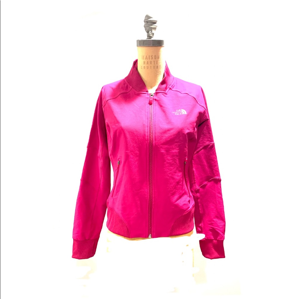 Northface Fuscia Rain Proof Fitted Jacket Size Med - image 2